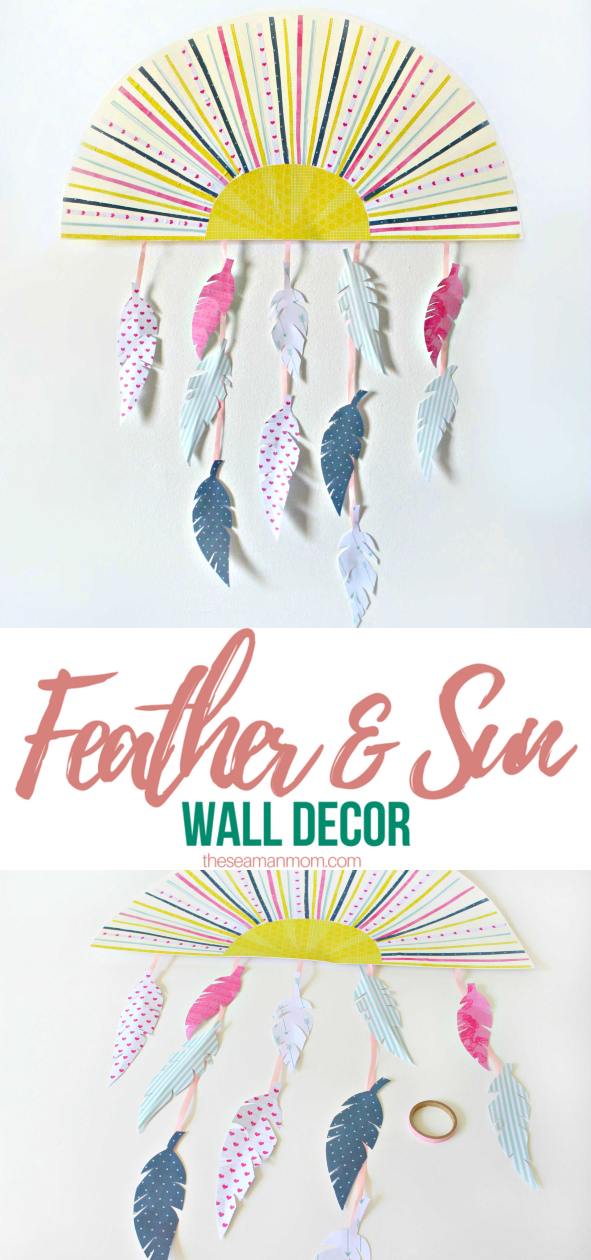 Feather wall decor