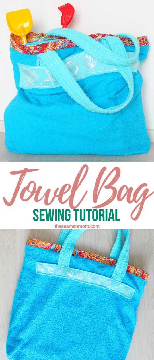 Towel Bag For Beach Easy Beginner Sewists Project