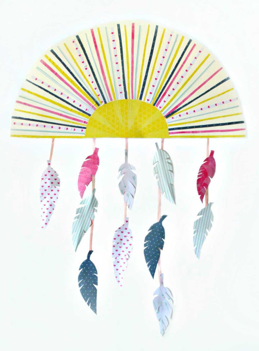 feather wall hanging