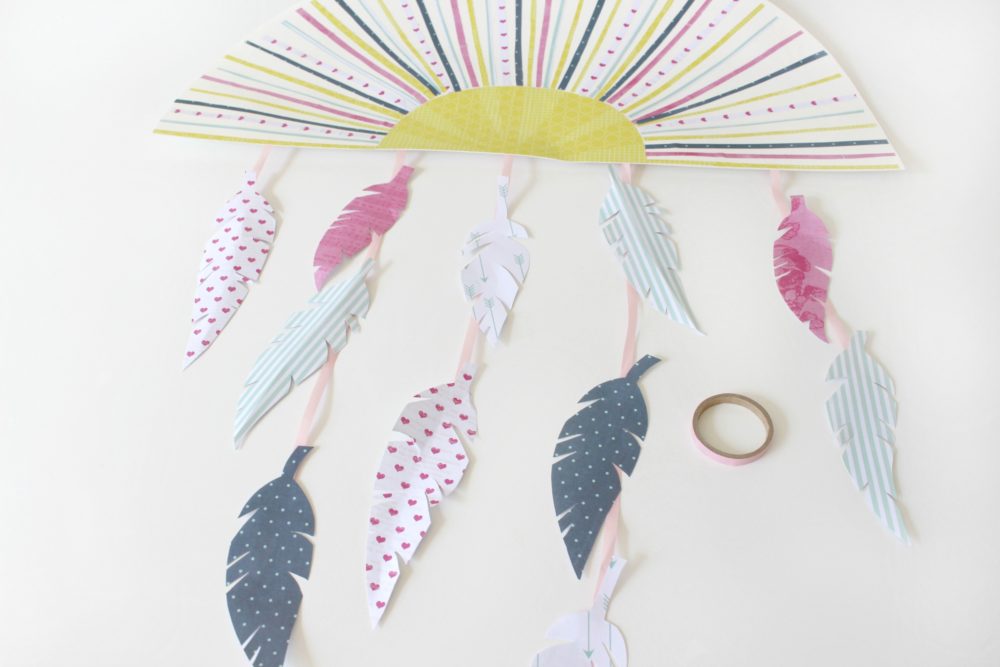 feather wall art diy