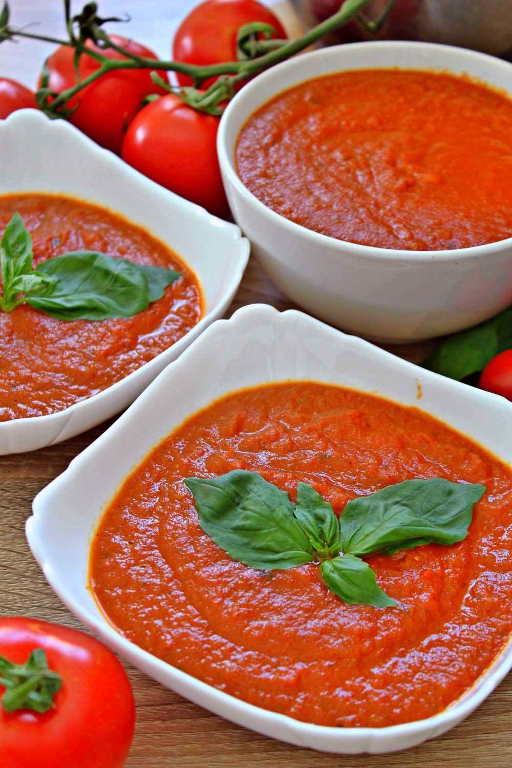 Easy Tomato Basil Soup From Scratch With Fresh Roasted Tomatoes