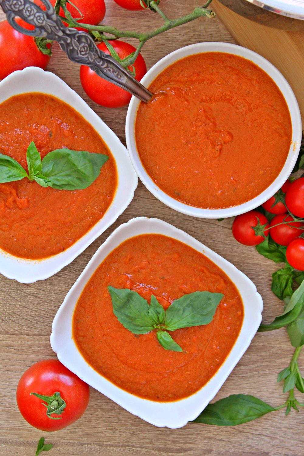 roasted tomato and basil soup