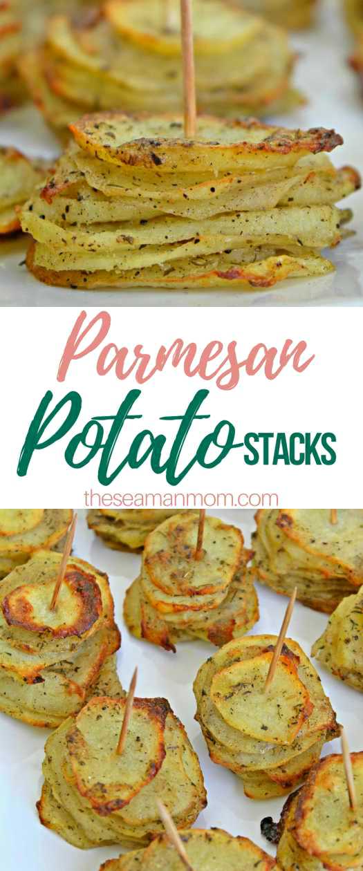 Parmesan potato stacks