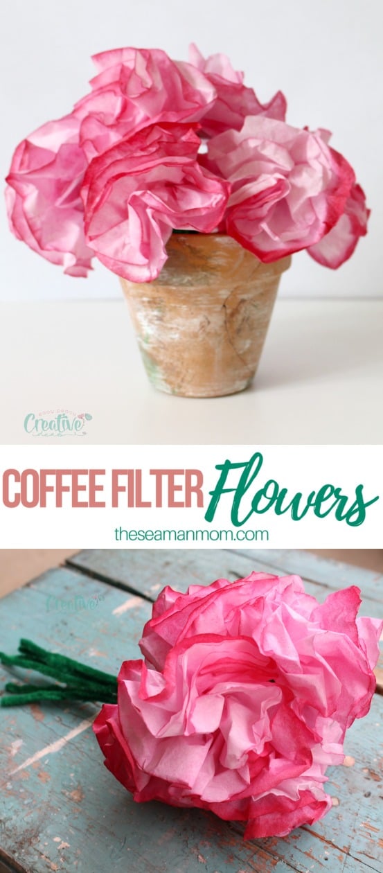 Coffee filter flowers