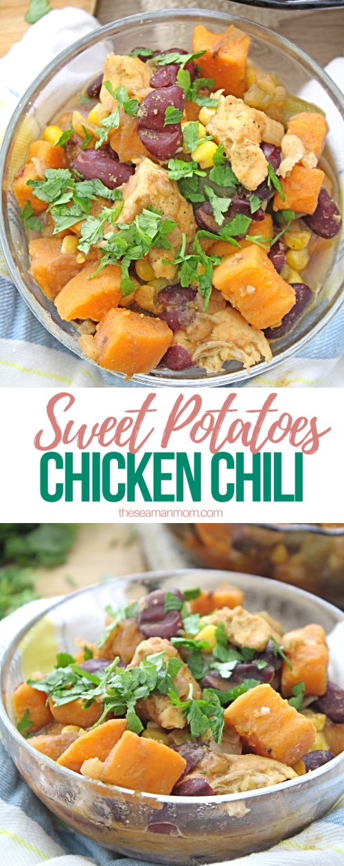 Chicken chili with sweet potatoes