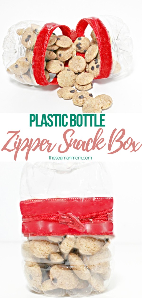 DIY snack box made with recycled plastic bottles