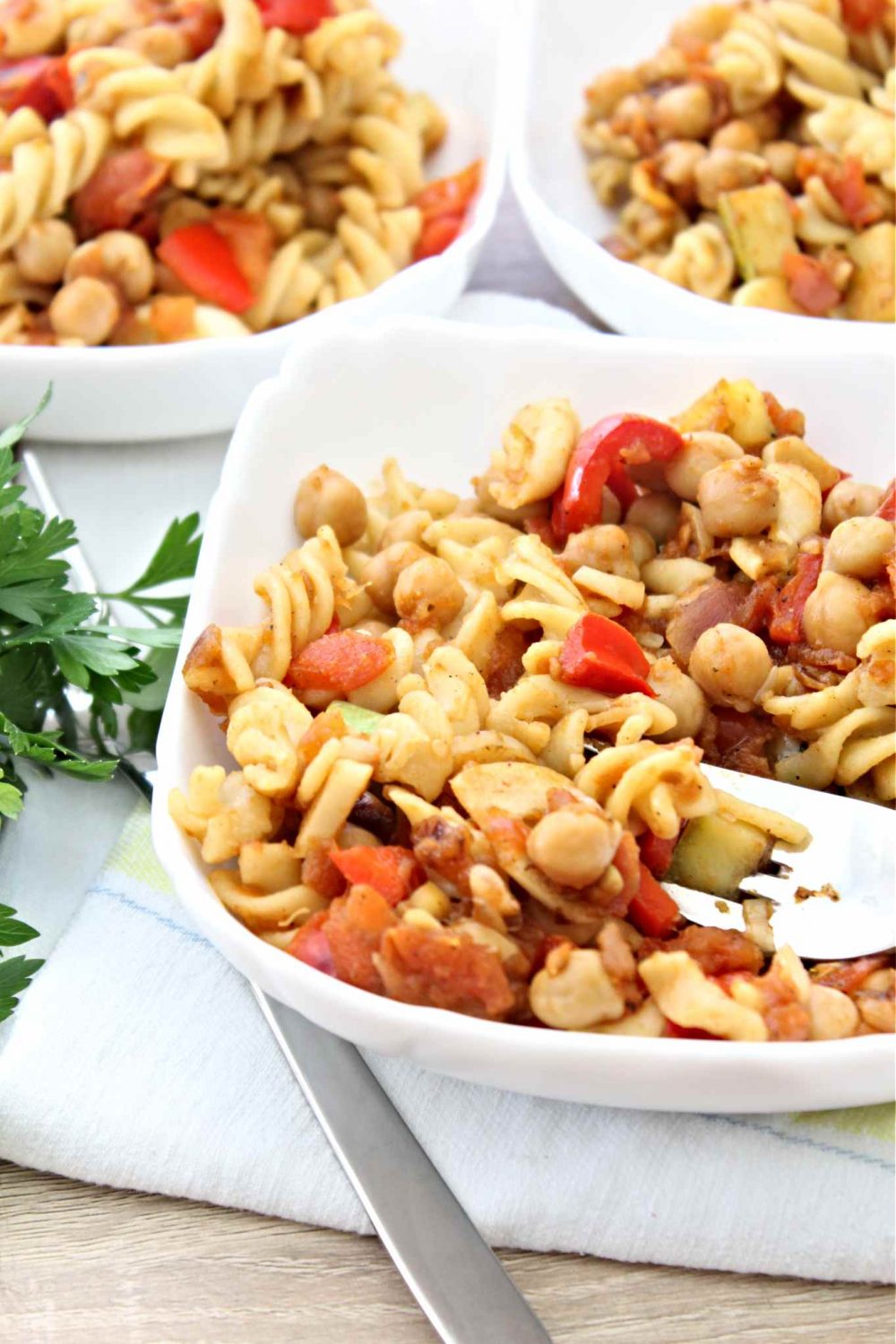 Chickpea Pasta Recipe With Tomatoes, Bell Peppers & Summer Squash