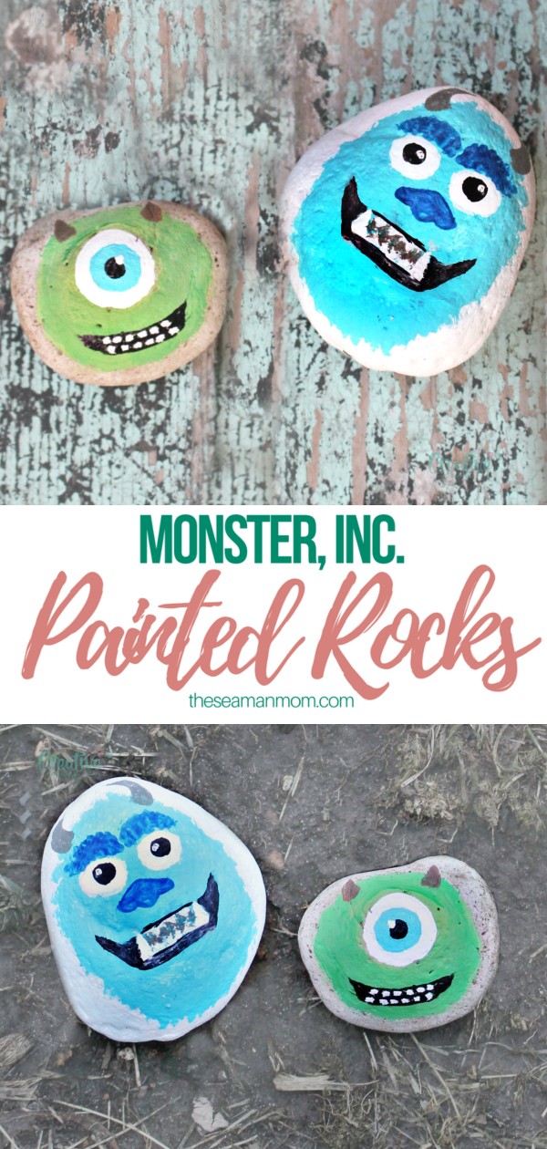 Monster painted rocks