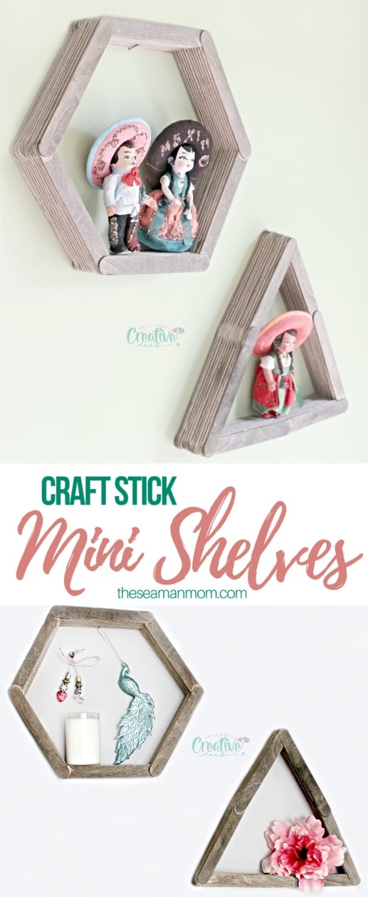 Art of DIY: Make your own decorative popsicle stick display shelves