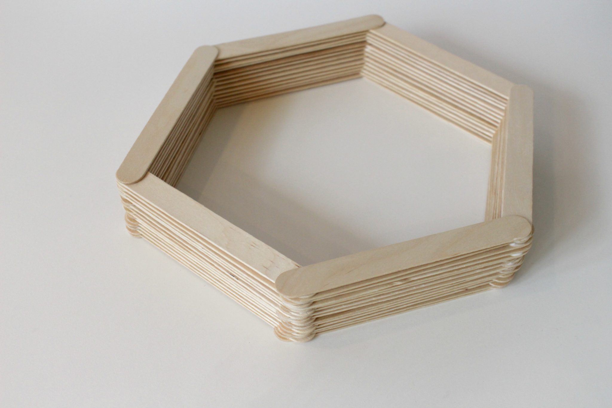 Stick Shelves Craft, Easy And Fun Geometric Wall Decor Idea