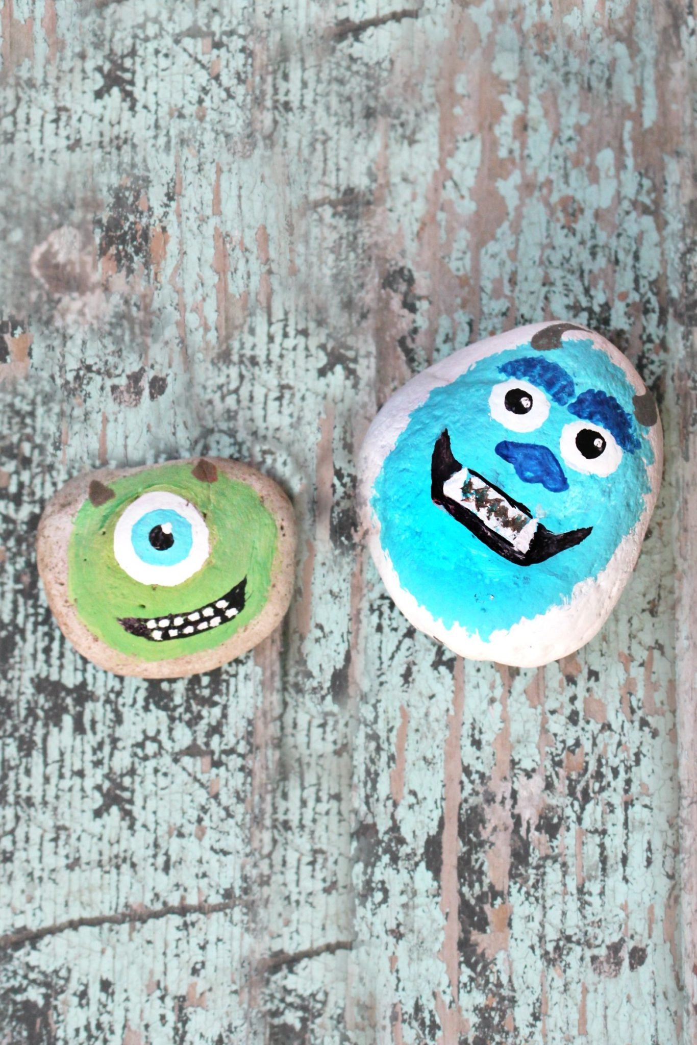 5 Little Monsters: Flower Painted Rocks