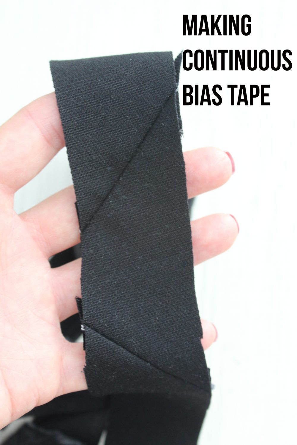 Continuous bias tape