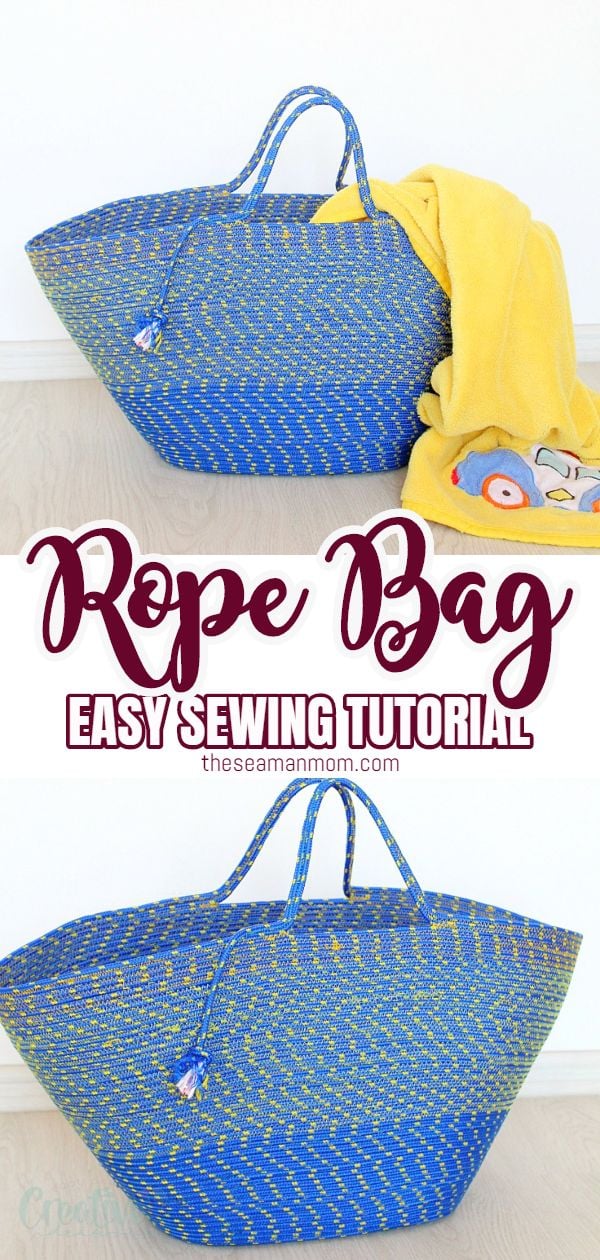 Learn how to make a rope bag and build a fabulous rope tote, using your basic sewing skills and some humble rope. This cool rope bag is perfect for the beach, the market or for picnics! via @petroneagu
