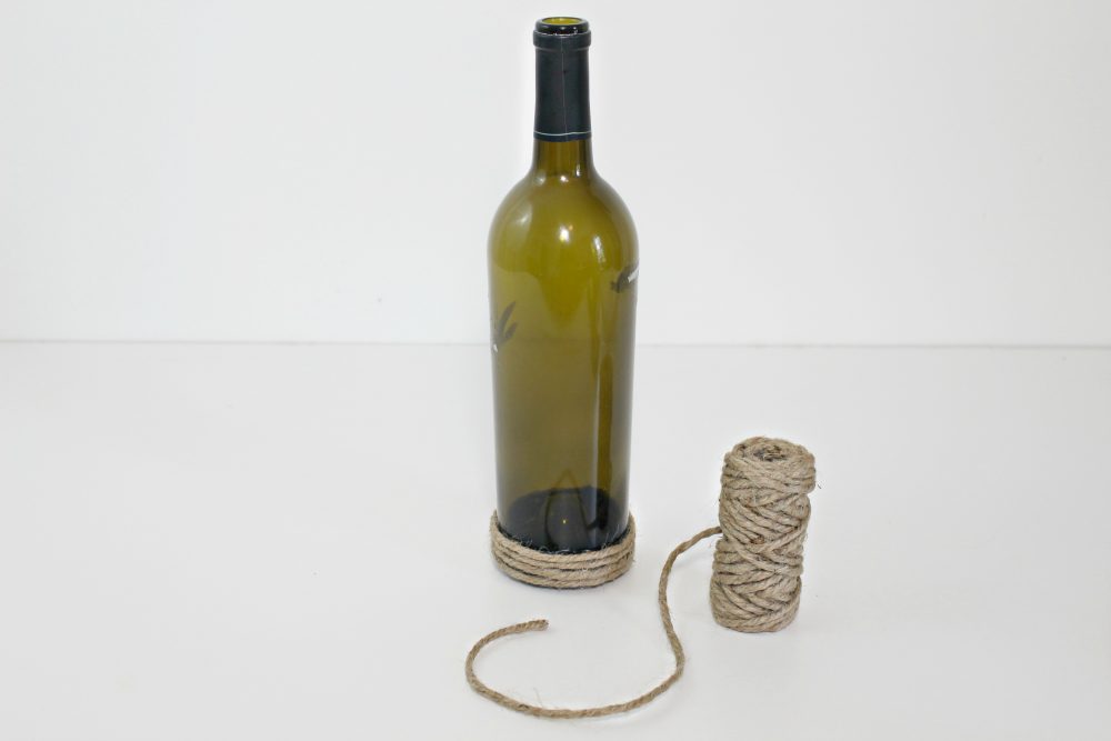 twine wrapped bottles