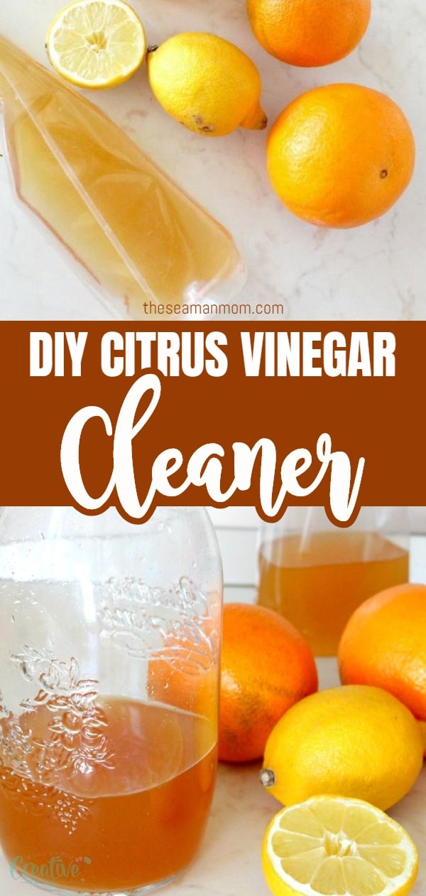 Homemade Citrus Vinegar Cleaner (smells so good and WORKS!)