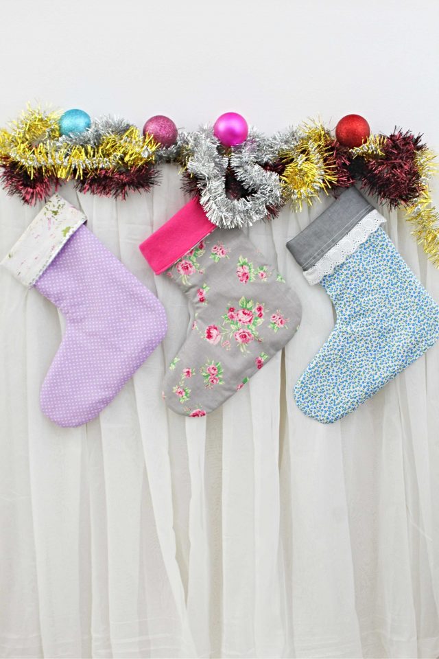 Simple Christmas Stocking Sewing Pattern - Easy Peasy Creative Ideas