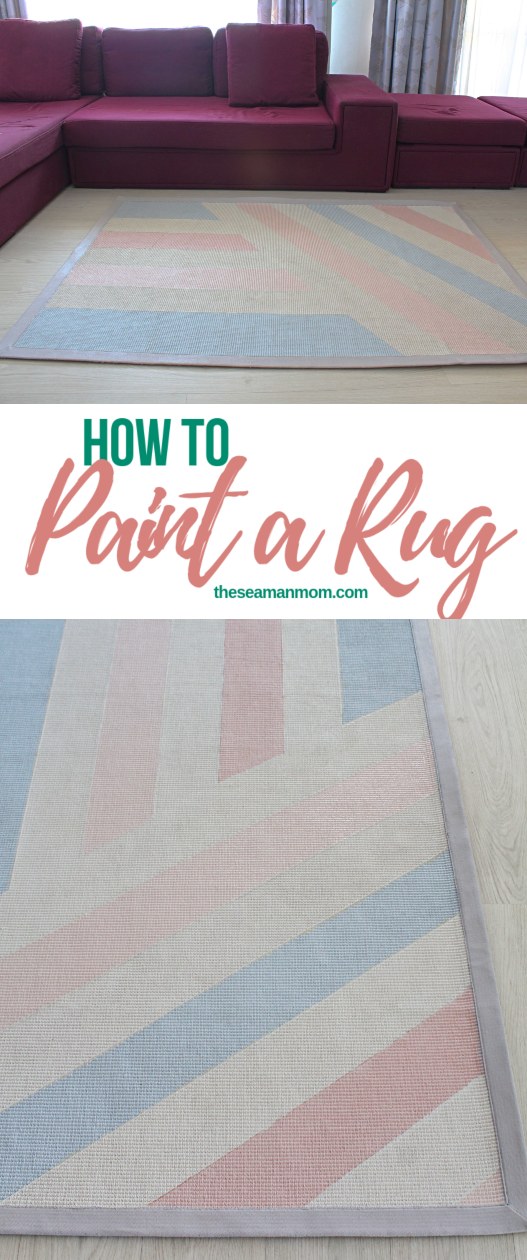 DIY painted rug