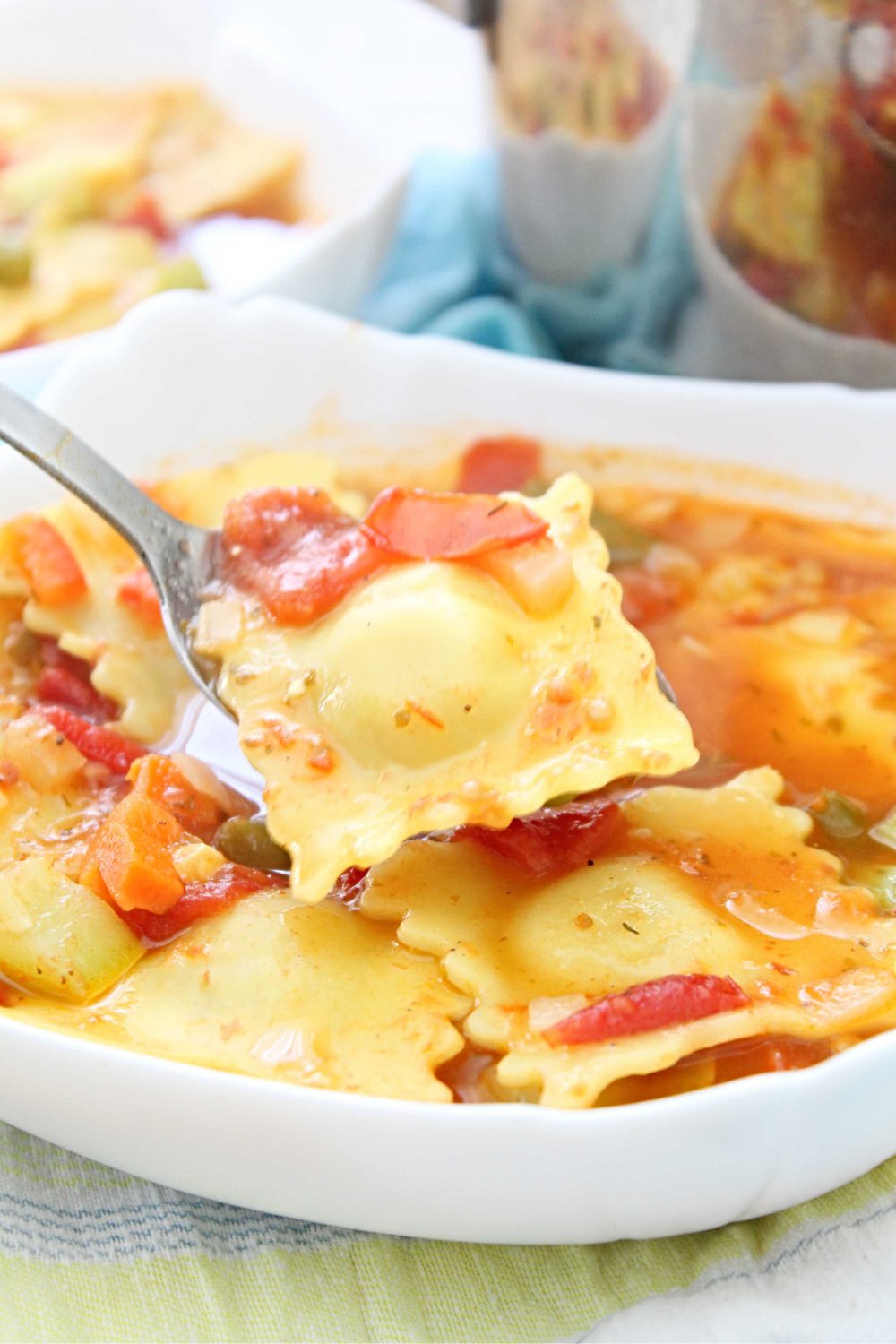 cheese ravioli soup