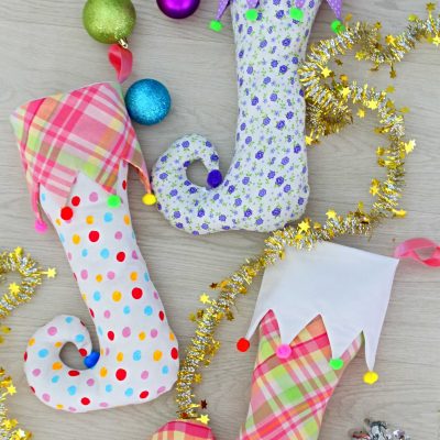 How to sew an adorable Christmas elf stocking