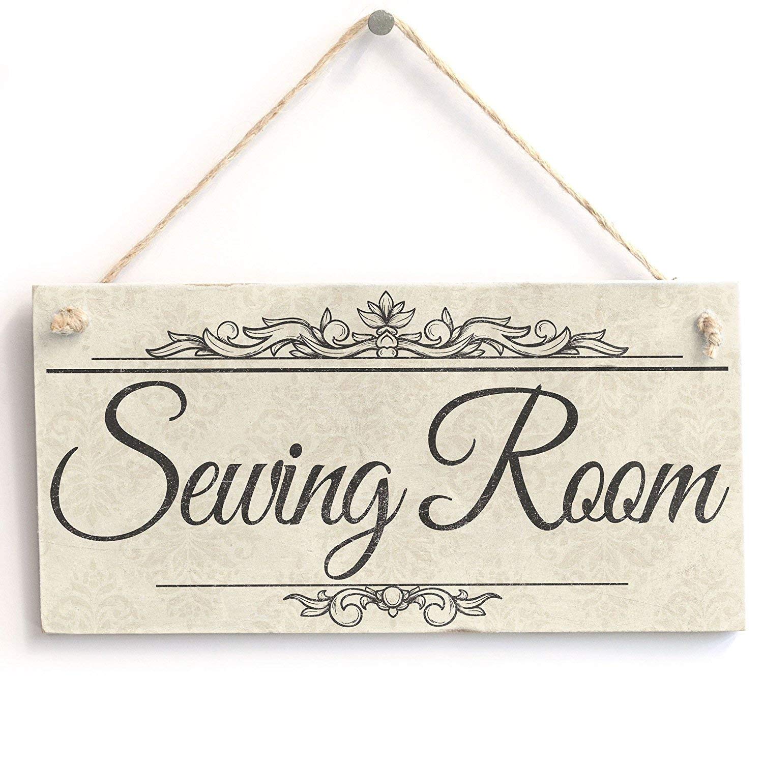 Sewing room sign