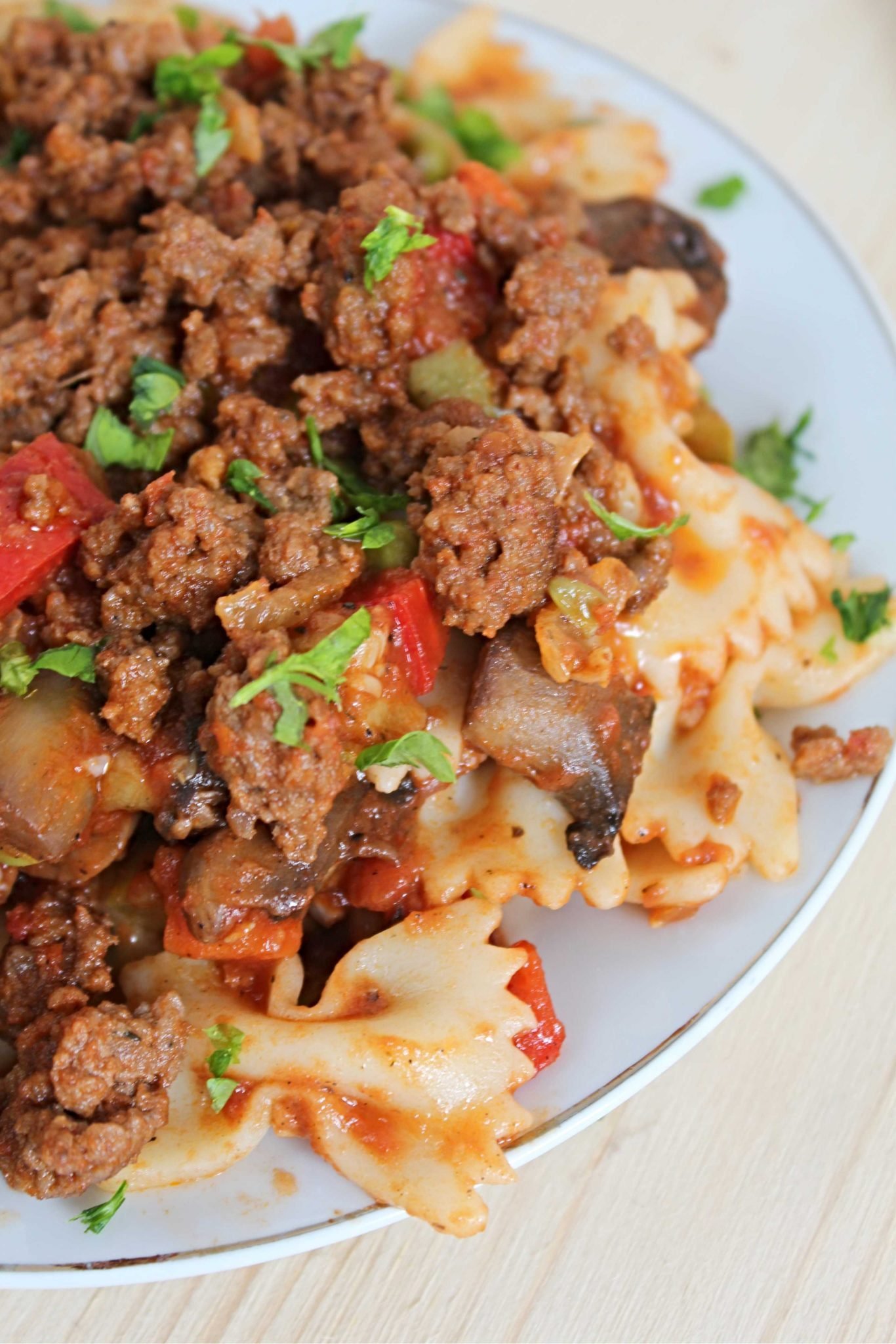 ground beef and pasta