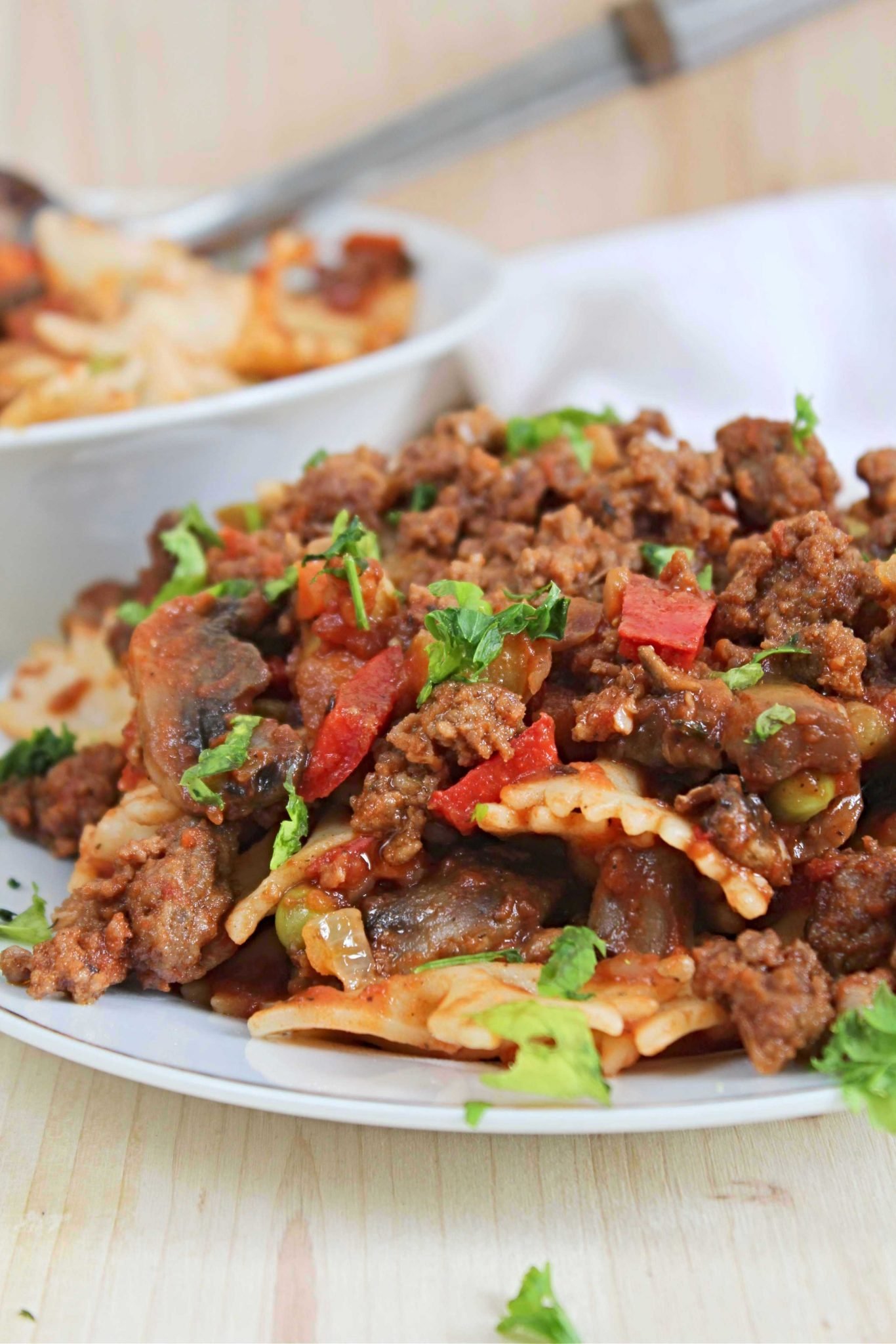 Beef Pasta With Ground Beef & Farfalle