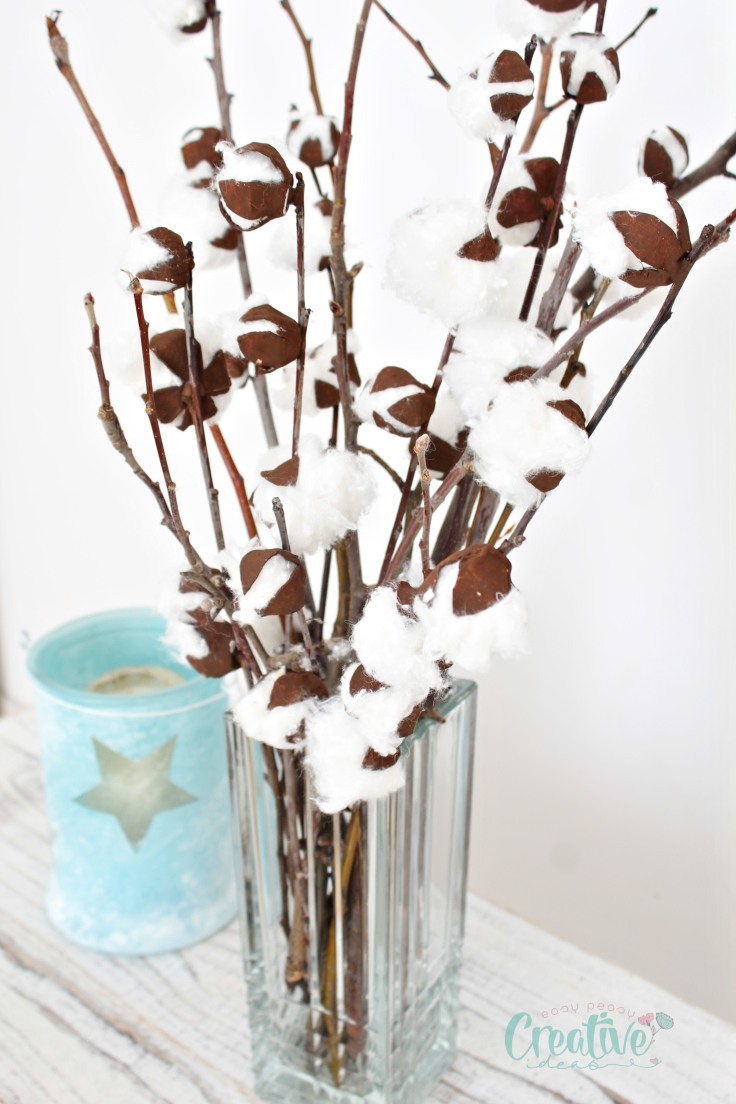 Cotton stem decor