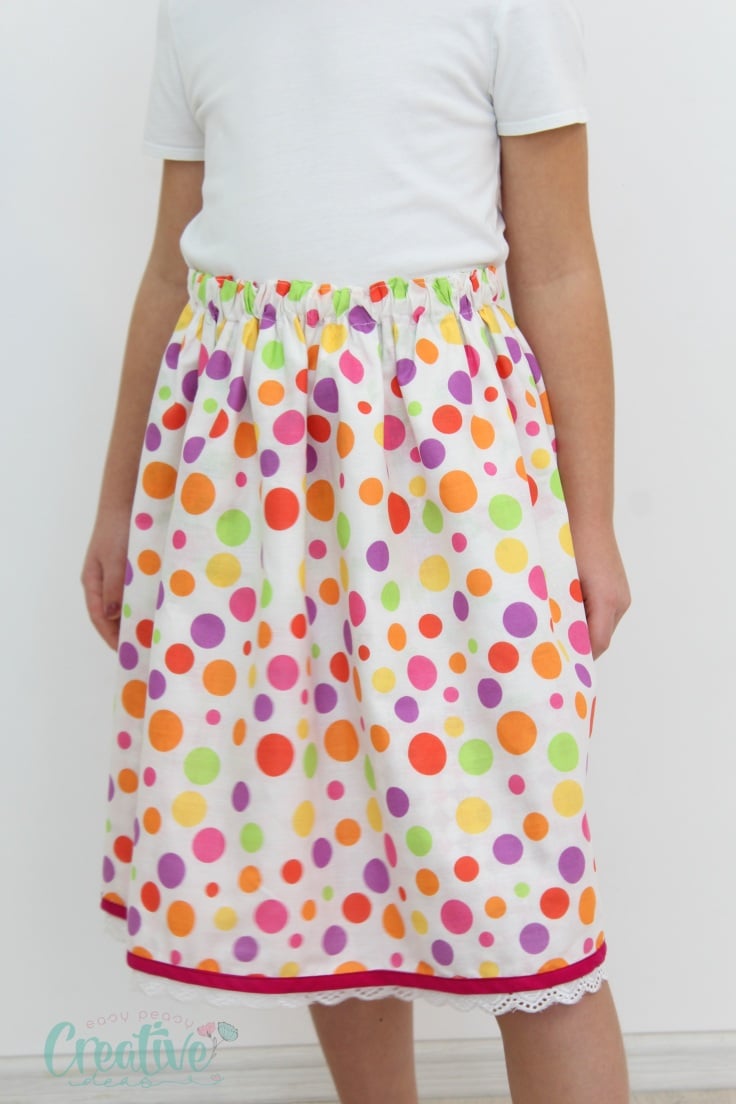 Elastic waist skirt