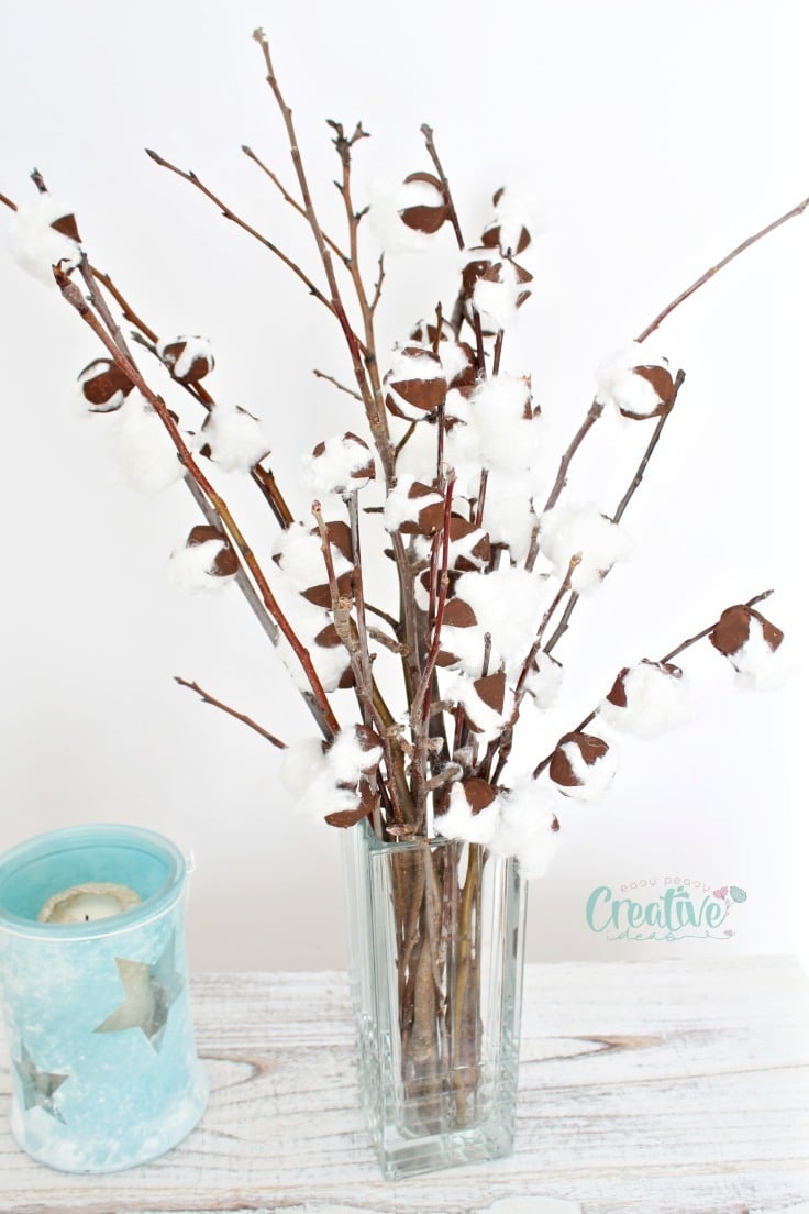 Faux cotton stems