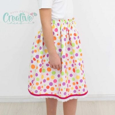 This reversible skirt is gorgeous, quick and crazy easy to make