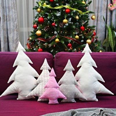Christmas Tree Pillows Sewing Pattern