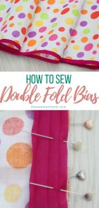 How To Sew Double Fold Bias Tape To Finish A Hem