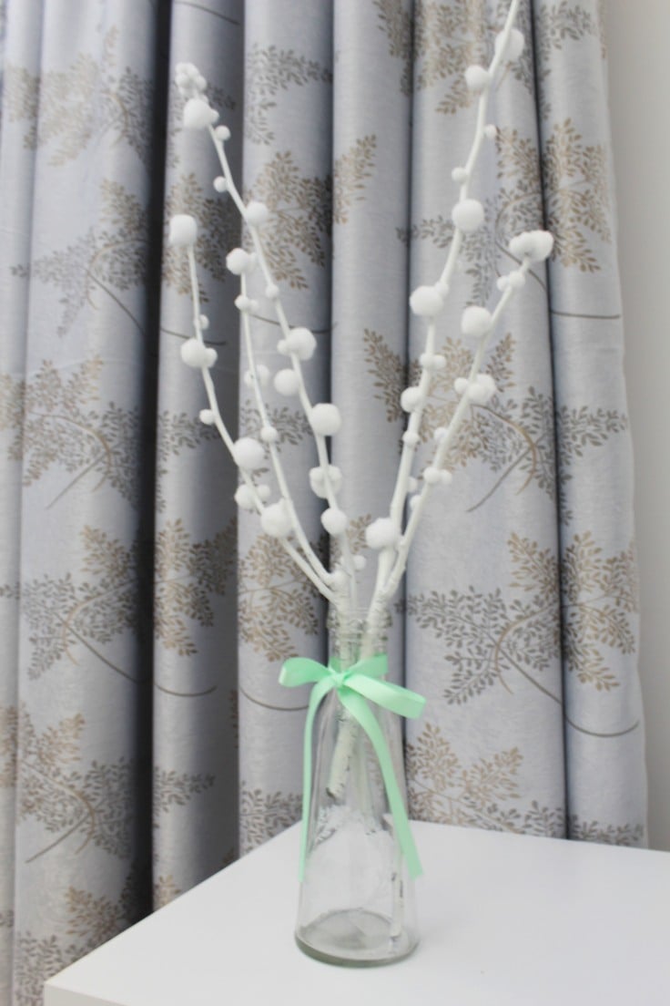 White tree branches decor