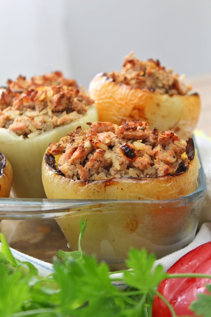 Moroccan stuffed peppers