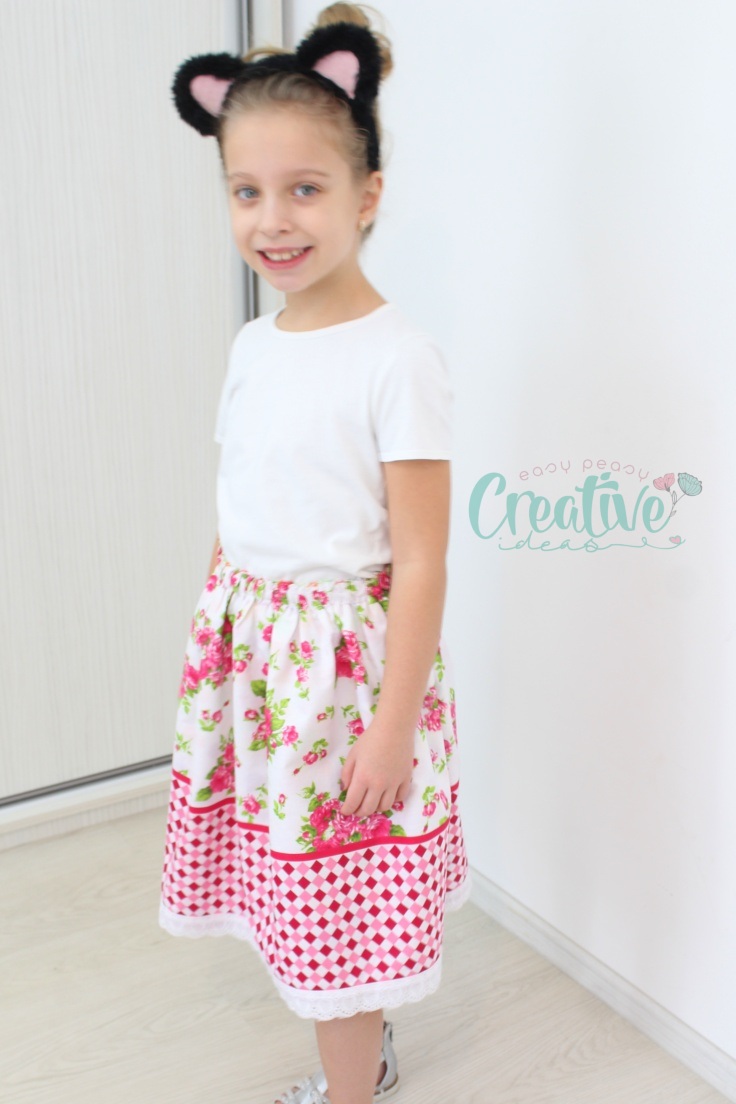 Reversible skirt pattern