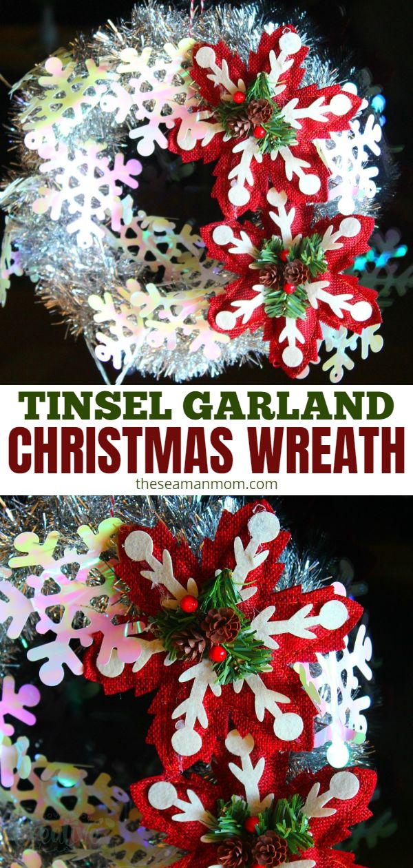 Tinsel wreath 