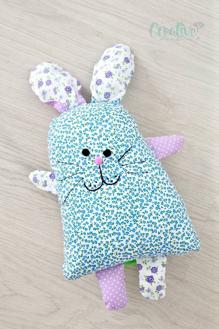 Bunny shaped pillow