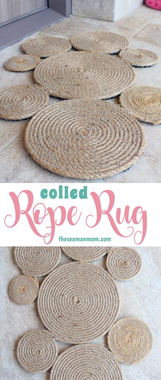 Coiled Rope Rug DIY, Addition To Your Front Door