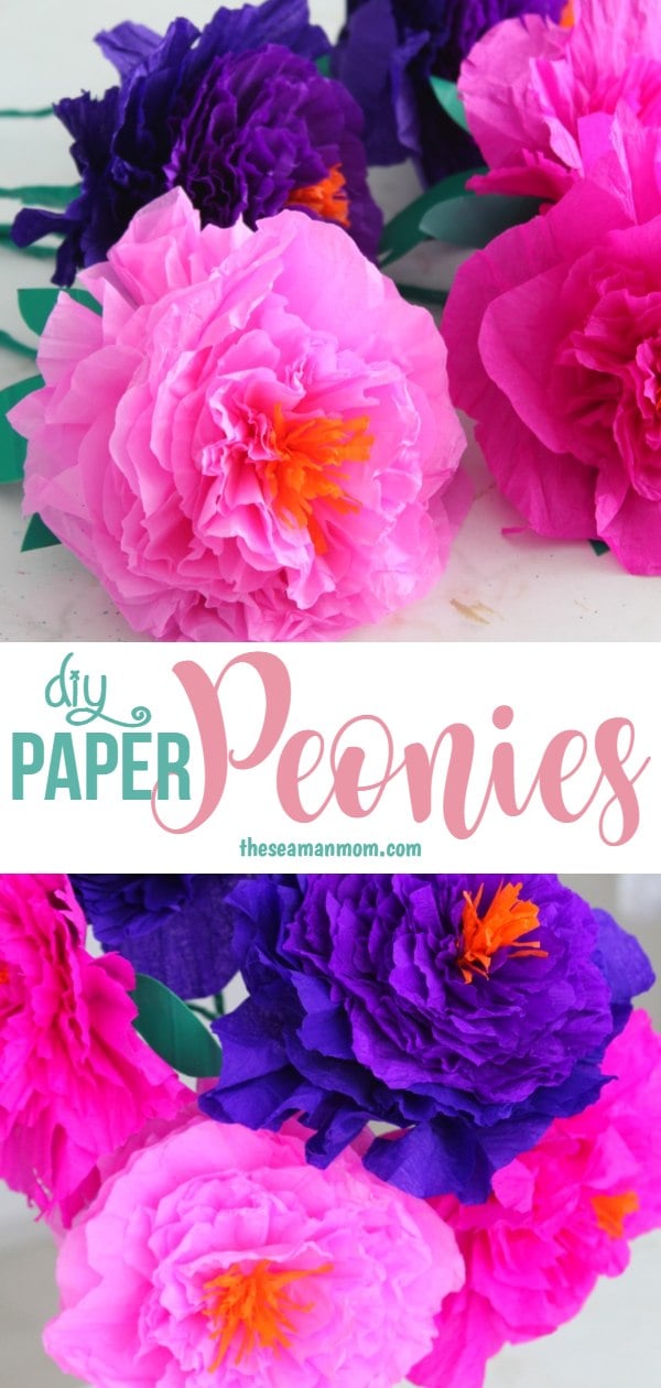 DIY paper peonies