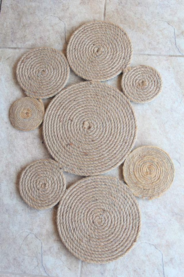 How To Sew A DIY Rope Rug Easy Peasy Creative Ideas