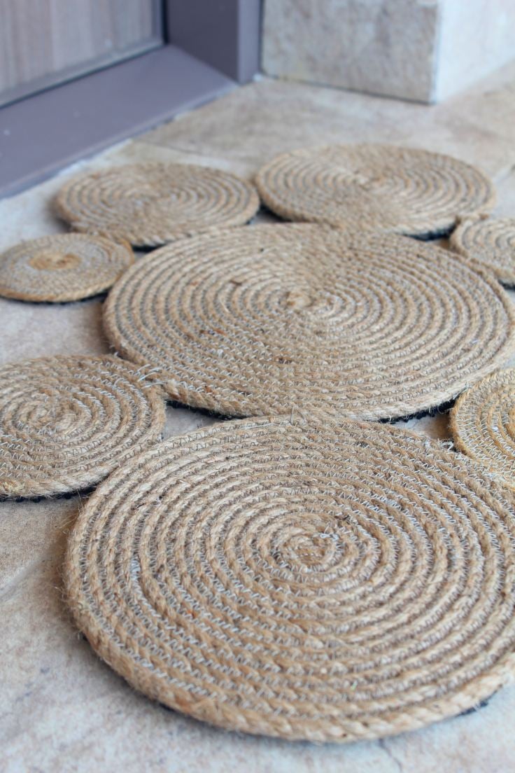 Coiled Rope Rug Diy Gorgeous Addition To Your Front Door