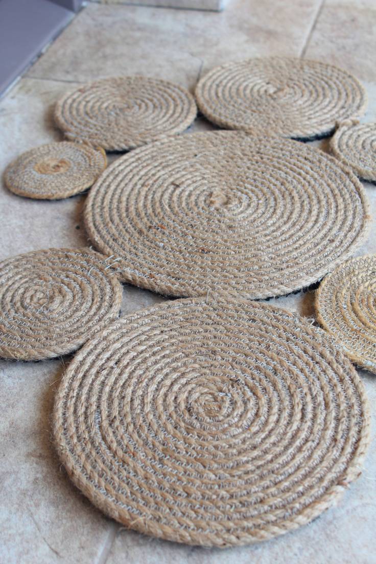 How To Sew A Gorgeous Coiled Rope Rug Easy Peasy Creative Ideas