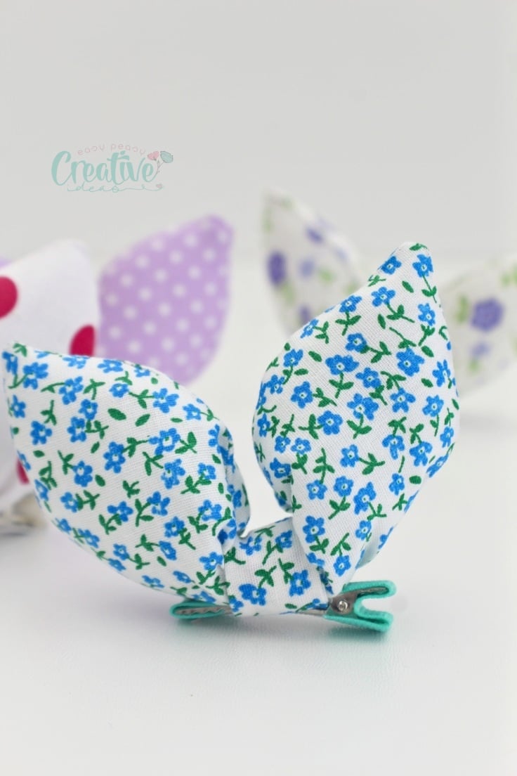 10 Minutes sew bunny hair clip