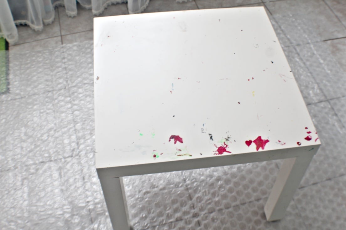 DIY Ikea coffee table makeover