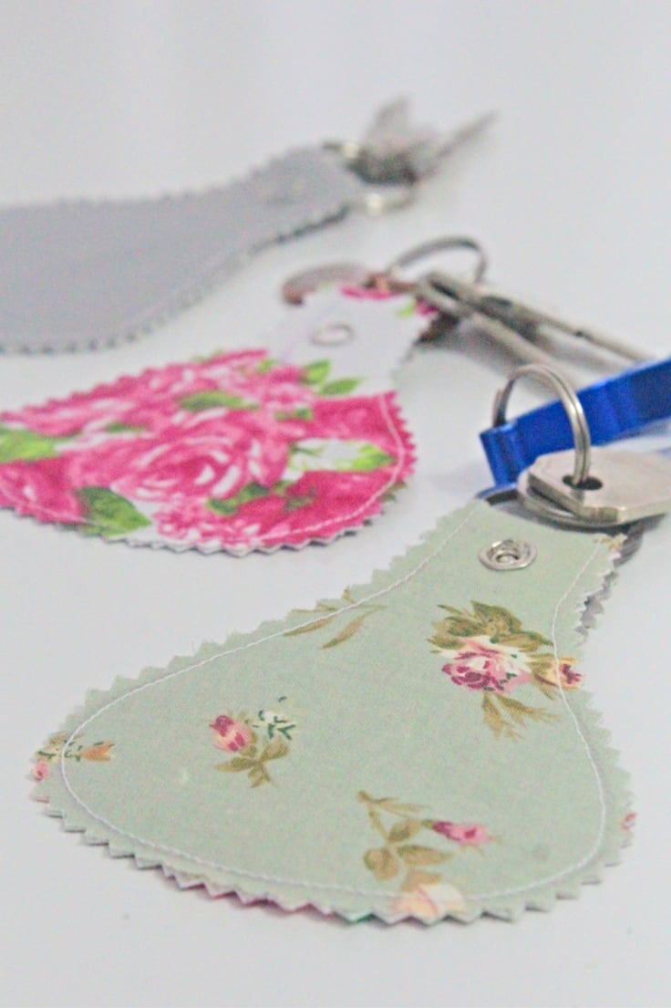 Fabric Keychain DIY - girl. Inspired.