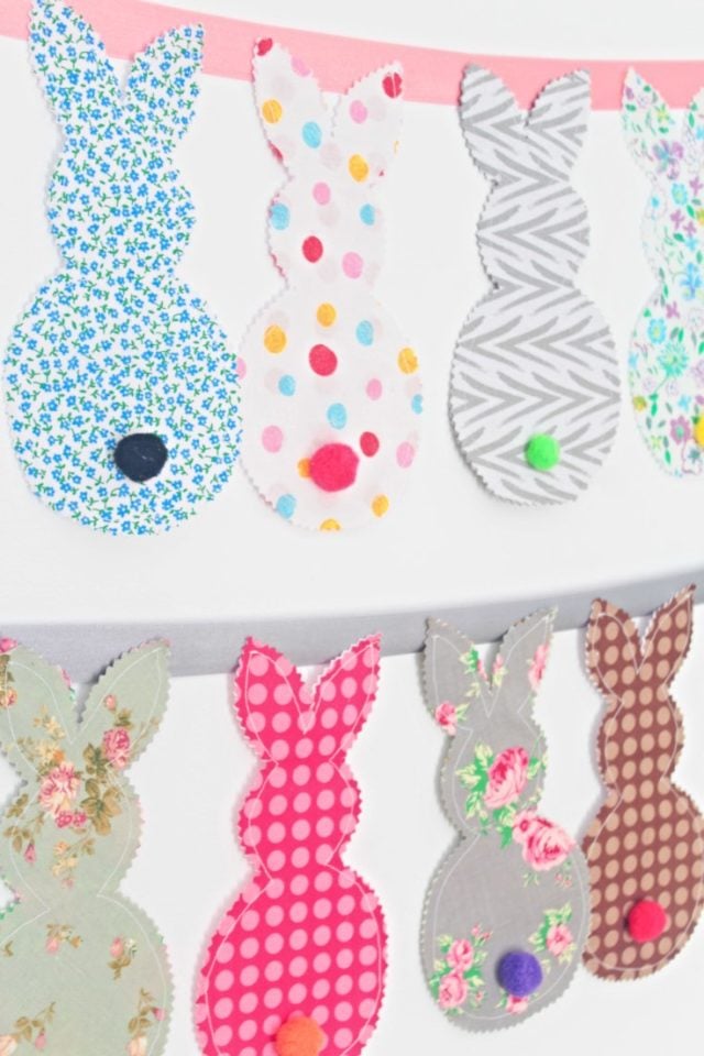 Adorable Easy And Quick Bunny Banner - Easy Peasy Creative Ideas