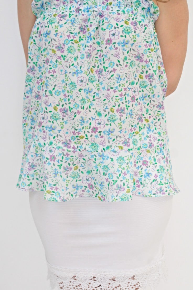 Gathered top camisole