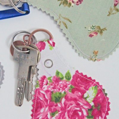Guaranteed no stress fabric keychains easy sewing tutorial