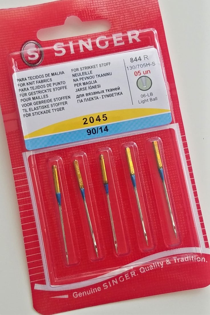 Singer Ballpoint Machine Needles Size 90/14 - Machine Needles - Pins &  Needles - Notions