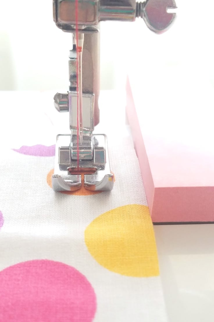 DIY seam guide quick sewing tip